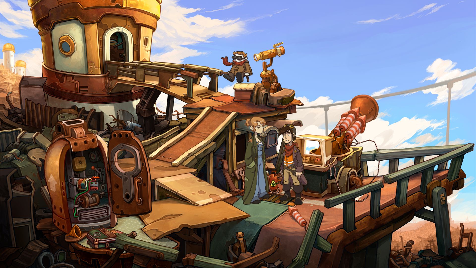 Deponia Is An Adventure Game With Amazing 2D Graphics Five New 