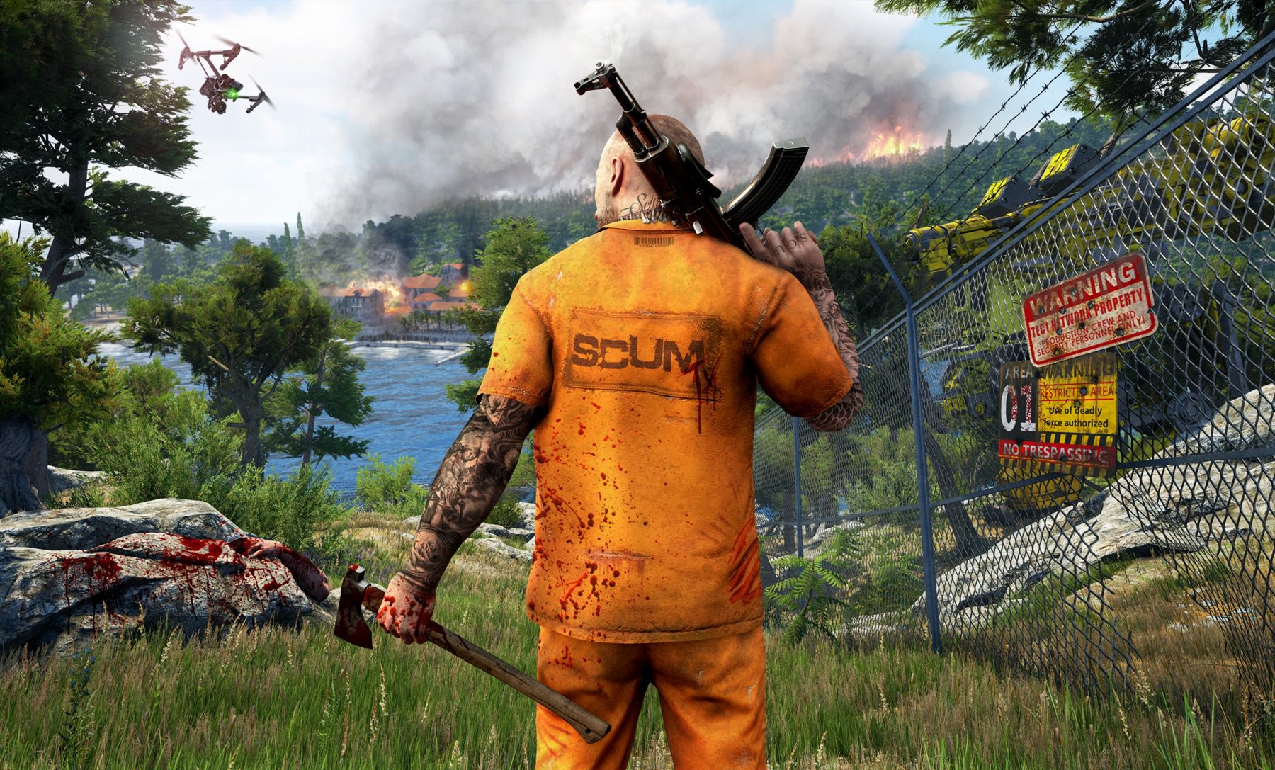 SCUM Maneater update now available adds female characters base