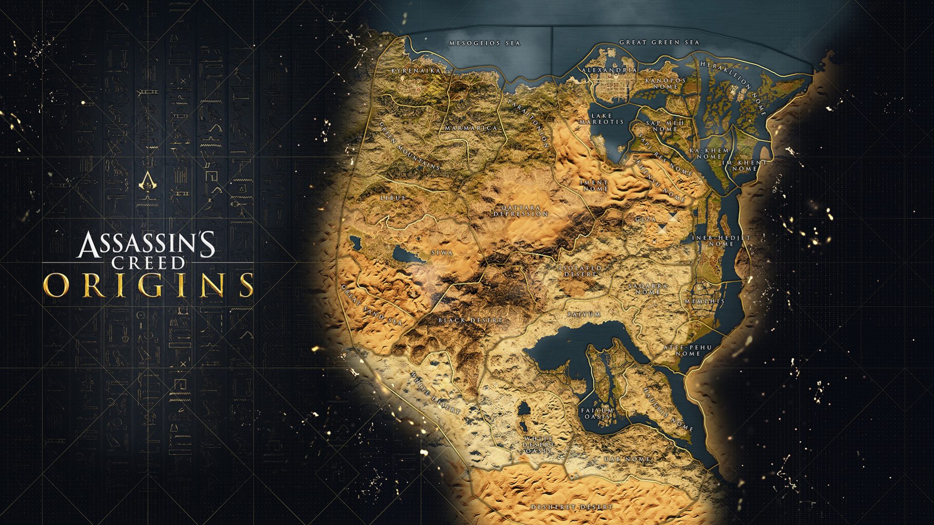 Assassins Creed: Origins Map Revealed and Customizable Armour Confirmed