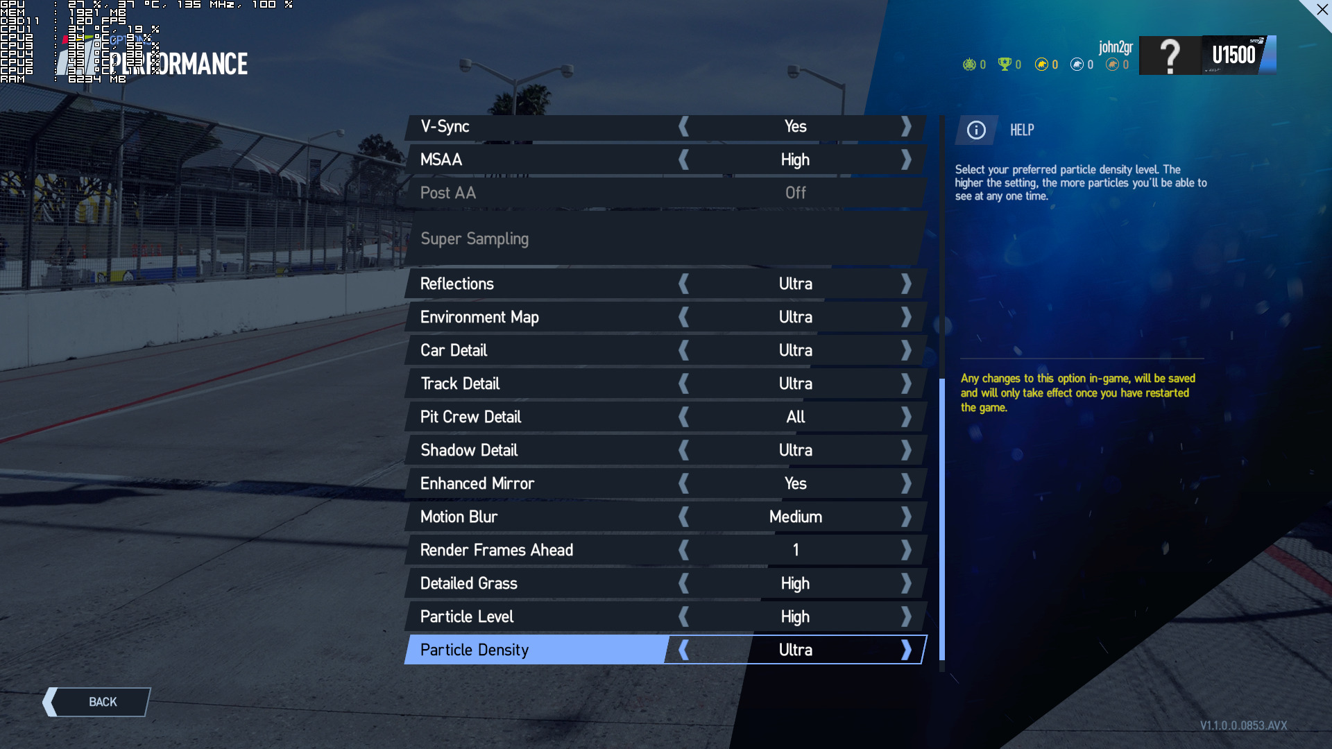 Project CARS Final PC Version Graphical Options Revealed