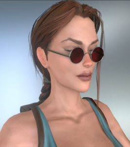 lara with horse 1 on unity 3d