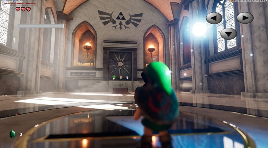 Zelda Ocarina Of Time Temple Of Time Hd Recreated In Unreal Engine Available For Download