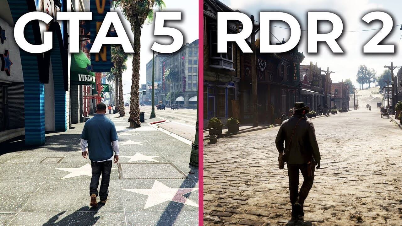 Grand Theft Auto 5 Vs Red Dead Redemption 2 Video Comparison 9256