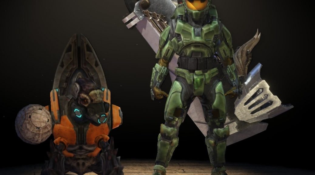 This mod brings Halo's Masterchief to Monster Hunter World