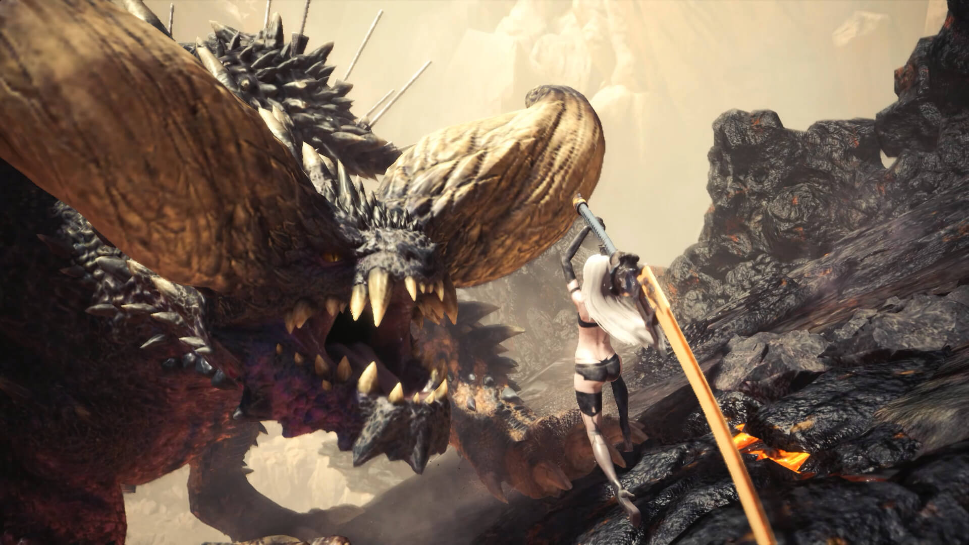 This Mod Brings From Nier Automata To Monster Hunter World Available For Download Dsogaming