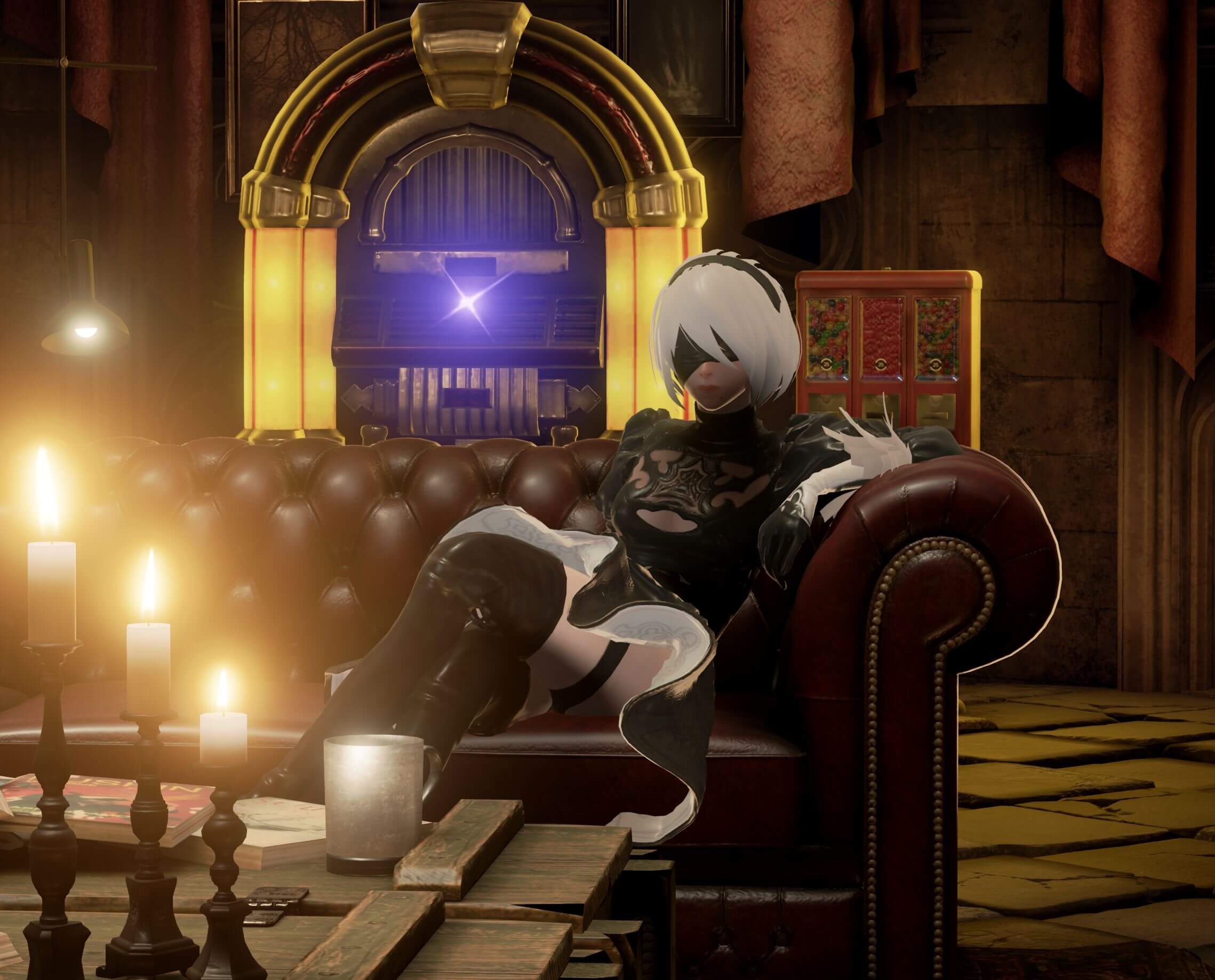 You Can Now Play As 2b From Nier Automata In Code Vein With Full Skirt Cloth Physics