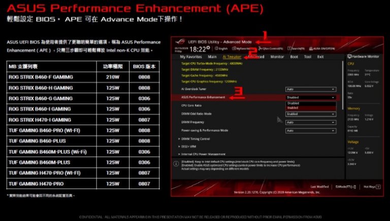 Asus performance enhancement что это