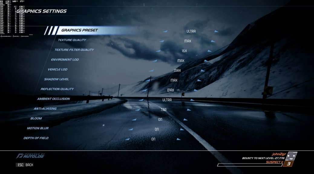 need for speed hot pursuit remastered graphics settings