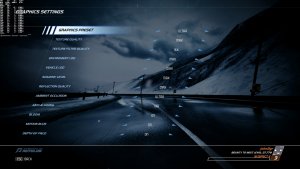 Need for Speed Hot Pursuit Remastered graphics settings-