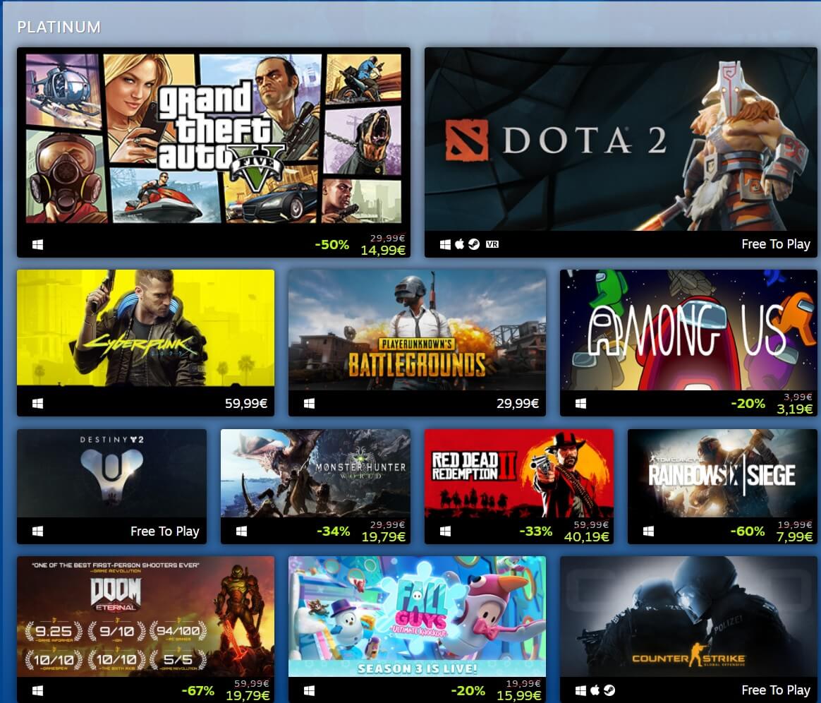 Steam Top 250 FEATURED Top 250 best Steam games of all time