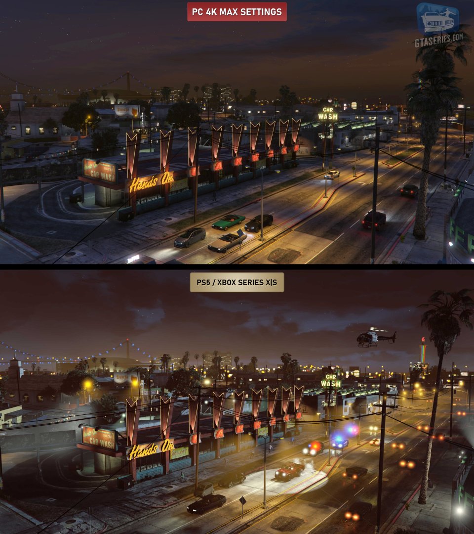 Grand Theft Auto 5 - PC Max vs PS5/Xbox Series X Comparison Screenshots