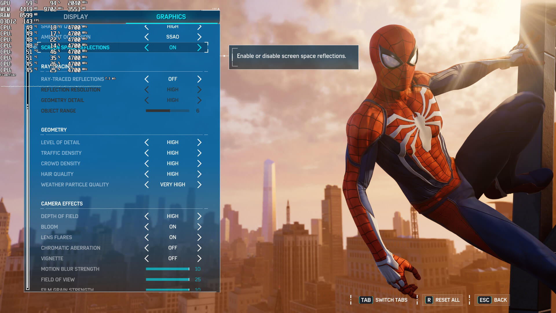 Spider-Man Remastered GPU Benchmark