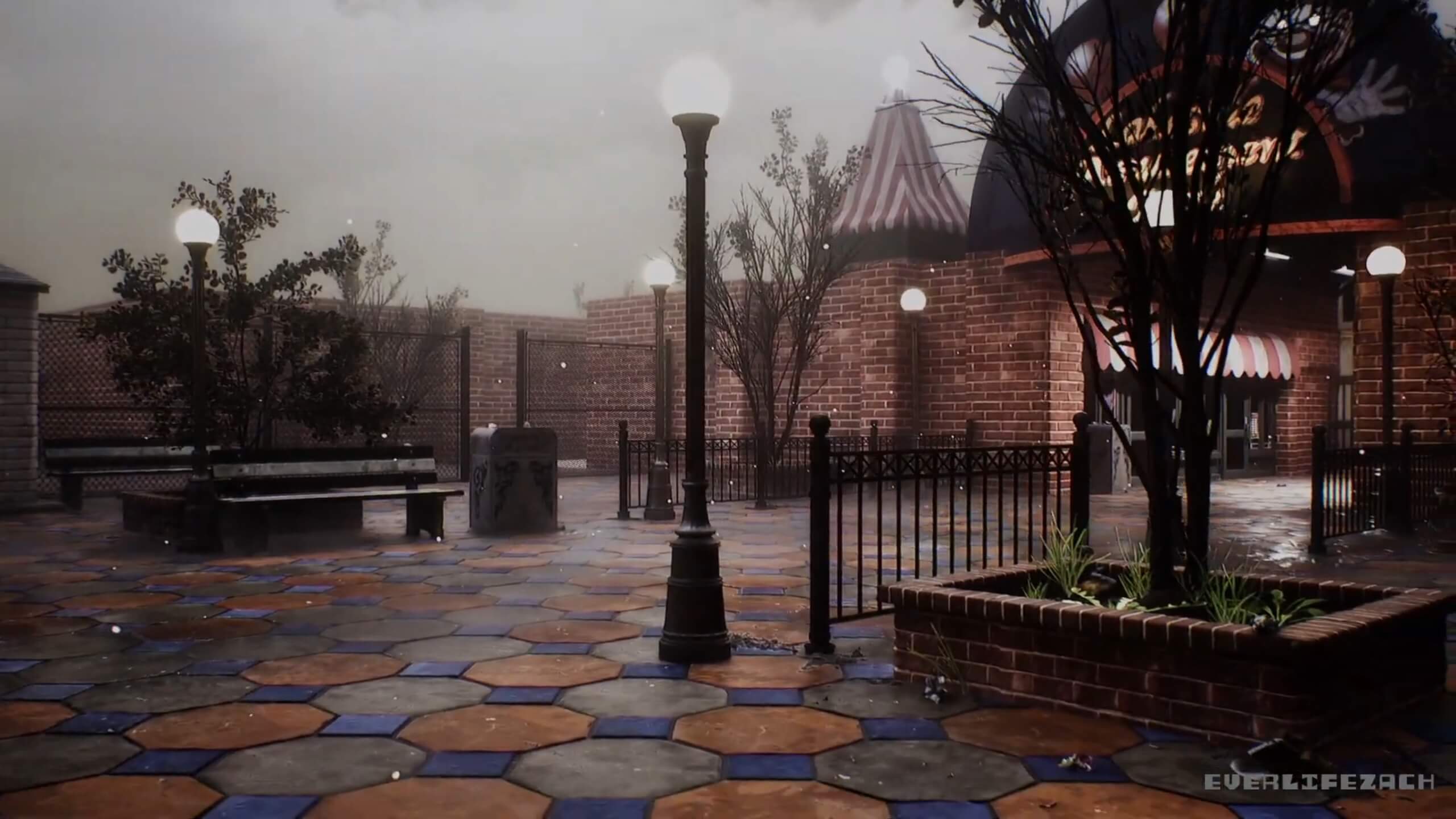 Вот еще один взгляд на парк развлечений «Лейксайд» в Silent Hill 3 в Unreal Engine 5 с использованием Nanite и Lumen.
