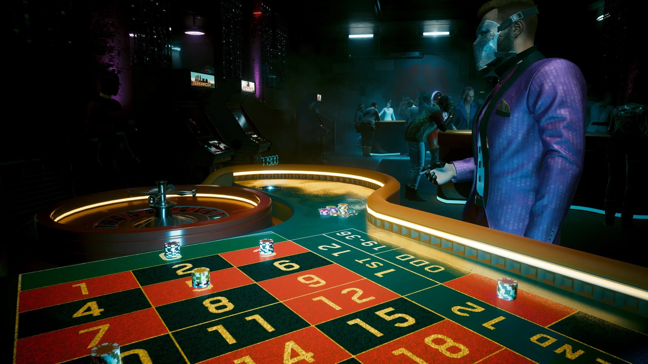 This Cyberpunk 2077 mod adds fully playable roulette tables to the game