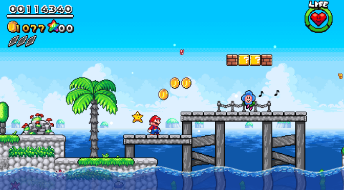 Super Mario and the Rainbow Stars is a free Mario game for PC