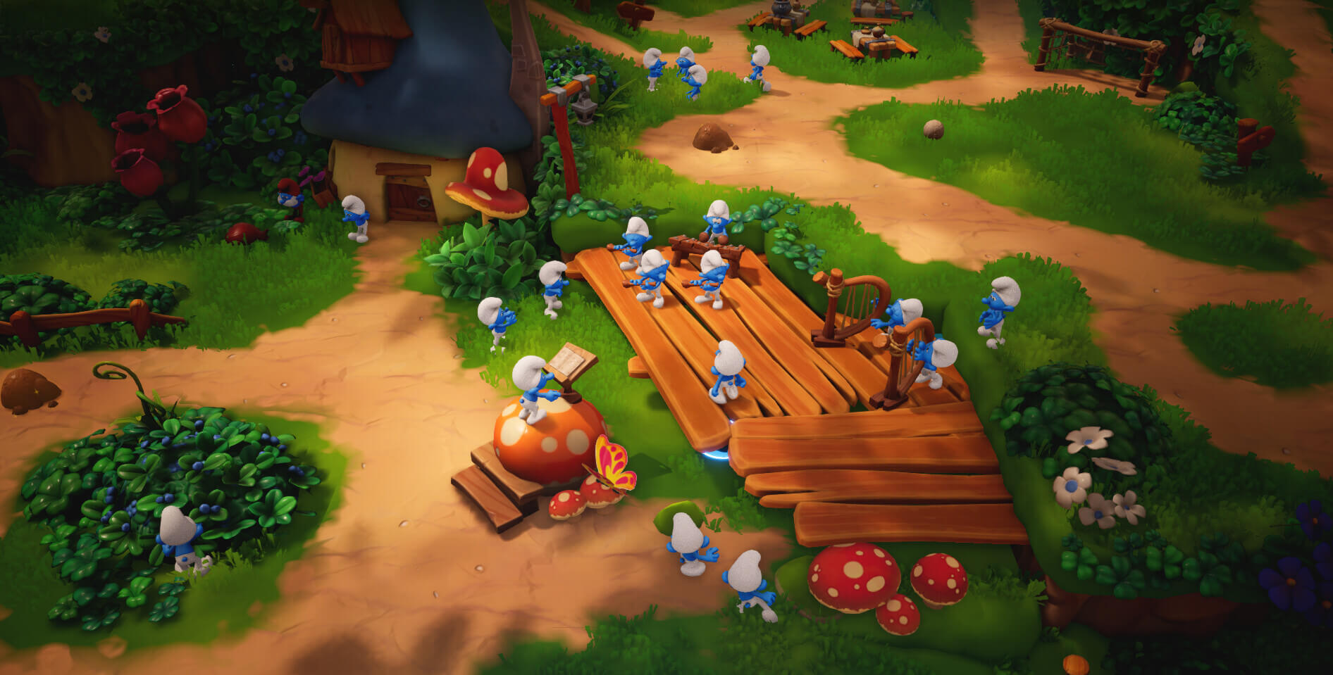 The Smurfs – Dreams в последнем геймплейном трейлере напоминает Super Mario 3D World.