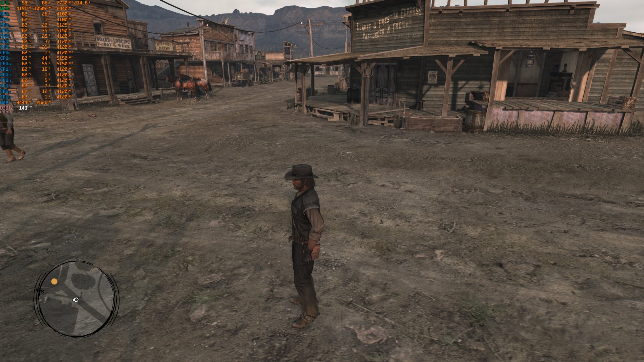 Red Dead Redemption Remastered está vinculado a la CPU en PC, incluso con un AMD Ryzen 9 7950X3D