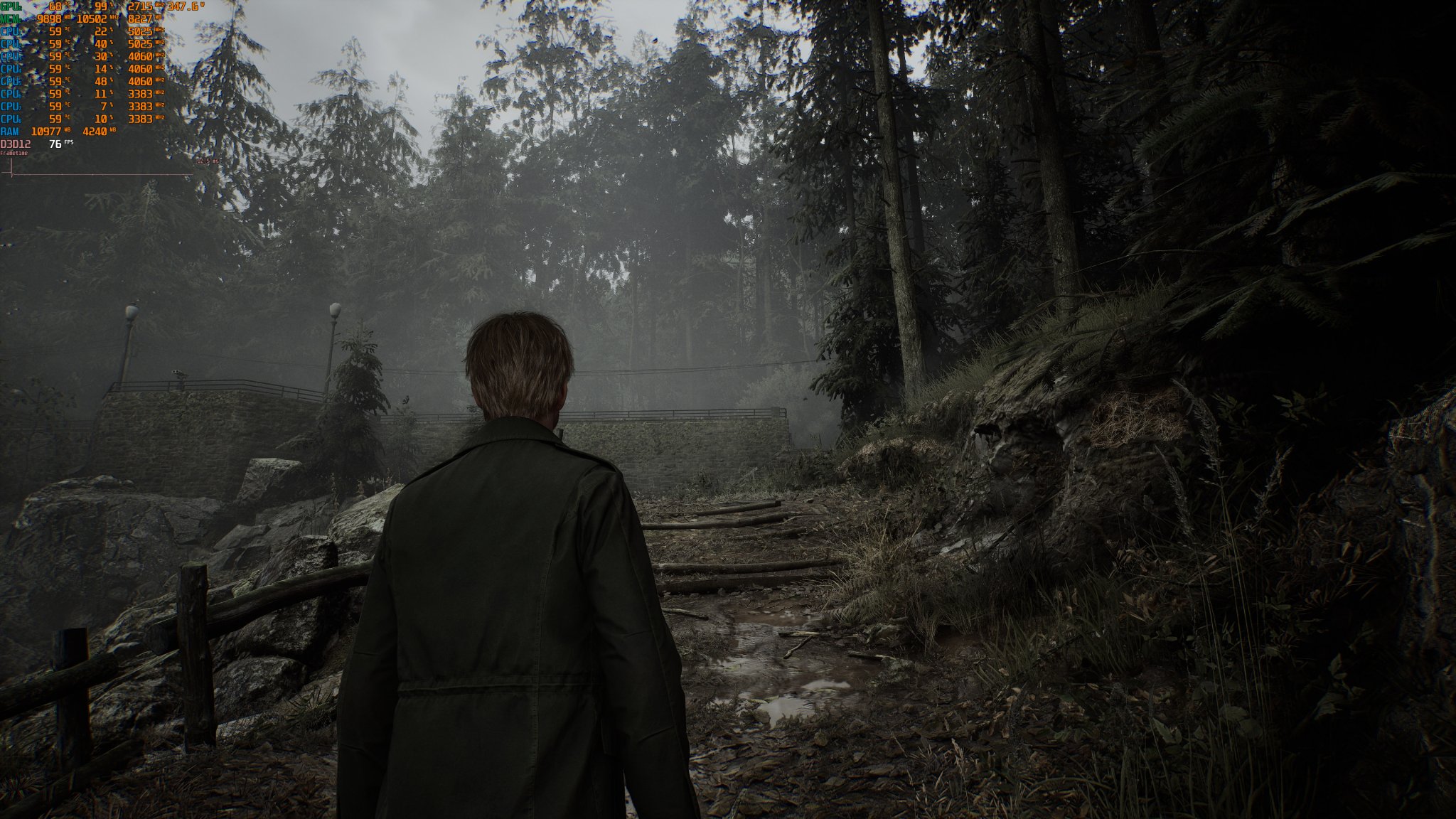 Remake de Silent Hill 2: Ray Tracing, NVIDIA DLSS 3 y AMD FSR 3.0 Benchmarks