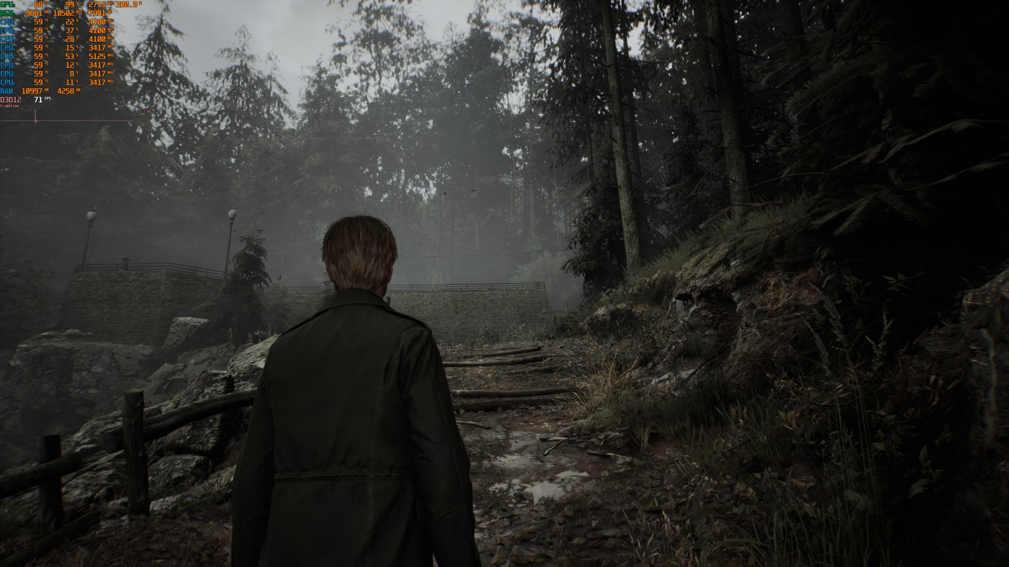 Remake de Silent Hill 2: Ray Tracing, NVIDIA DLSS 3 y AMD FSR 3.0 Benchmarks