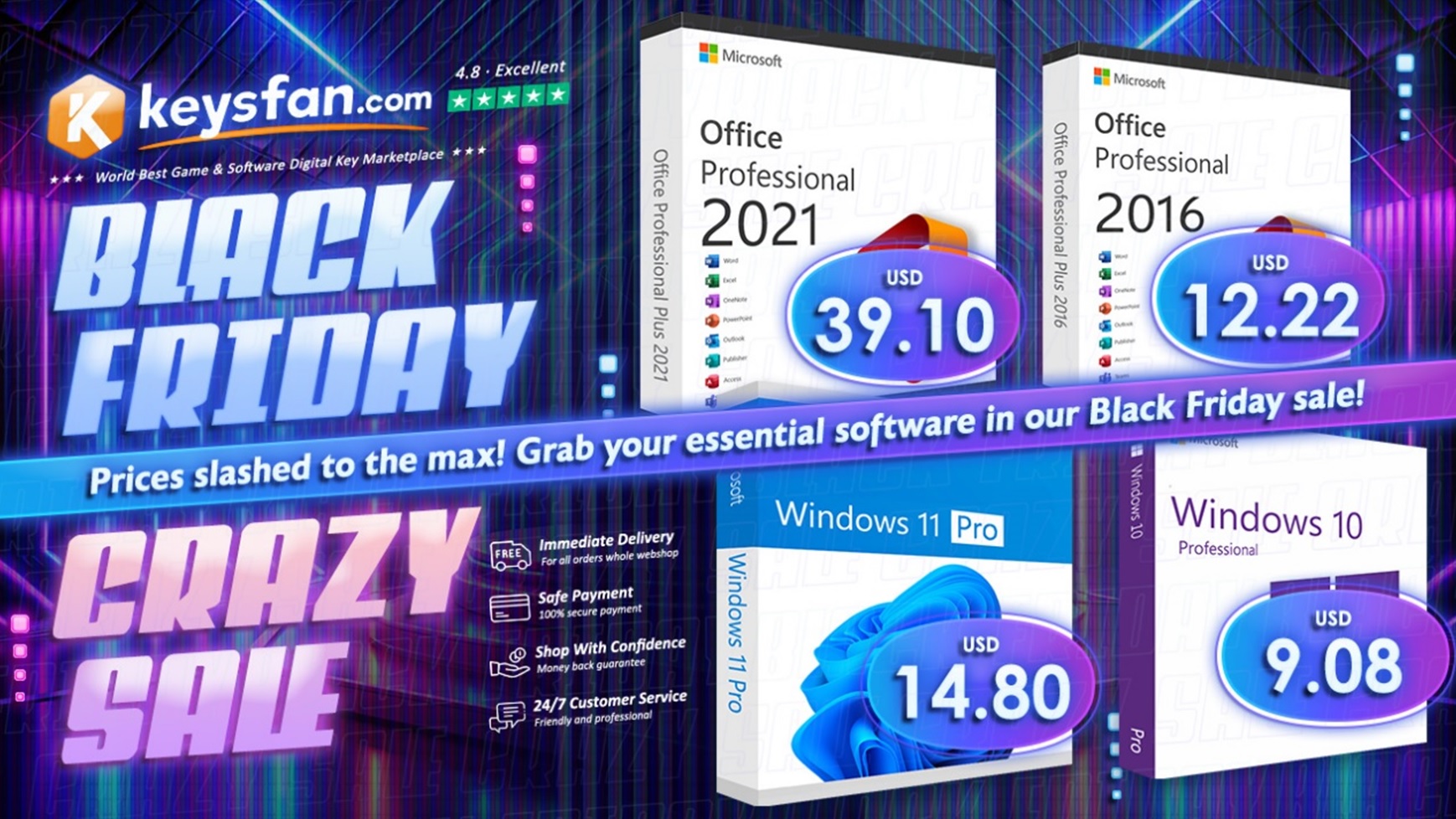 Ahorros del Black Friday: ¡Licencias de por vida originales de Microsoft Windows 11 desde solo $ 10 en Keysfan!